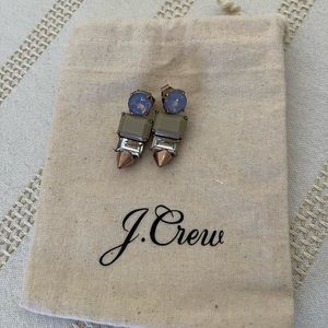JCrew copper/rose dangling stud earrings EUC